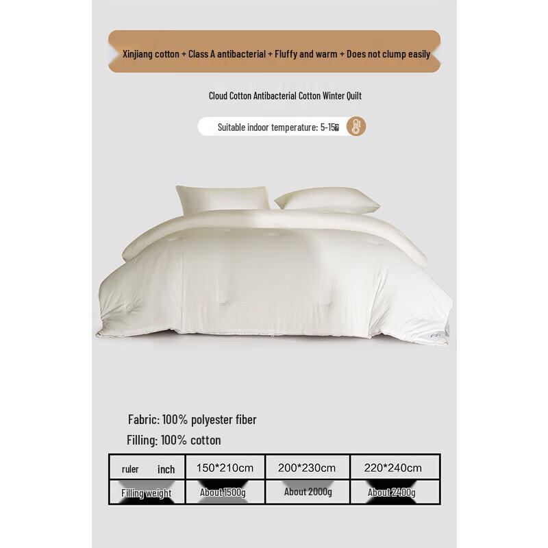 Mercury Home Textiles Xinjiang Pure Cotton Winter Duvet
Mercury Home Textiles Xinjiang Pure Cotton Winter Duvet