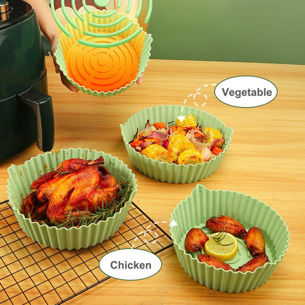 Аксессуары для AirFryer, многоразовые сменные вкладыши для приготовления пищи для корзины для выпечки в фритюрнице, силиконовый горшок
Аксессуары для AirFryer, многоразовые сменные вкладыши для приготовления пищи для корзины для выпечки в фритюрнице, силиконовый горшок