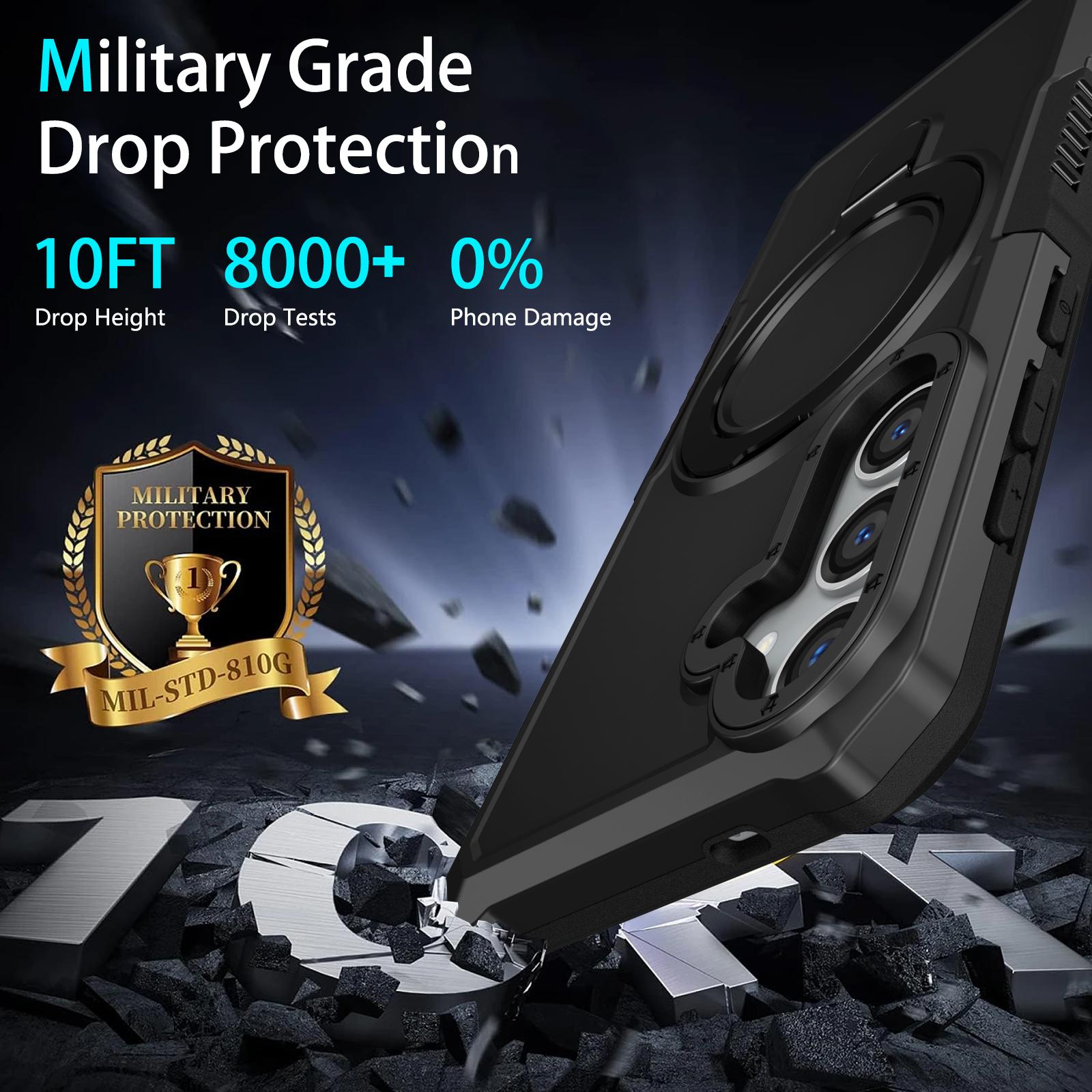For Samsung Galaxy S24 Phone Cover TPU+PC Dual-Layer Ring Kickstand Anti-Drop Case Black
For Samsung Galaxy S24 Phone Cover TPU+PC Dual-Layer Ring Kickstand Anti-Drop Case Black
