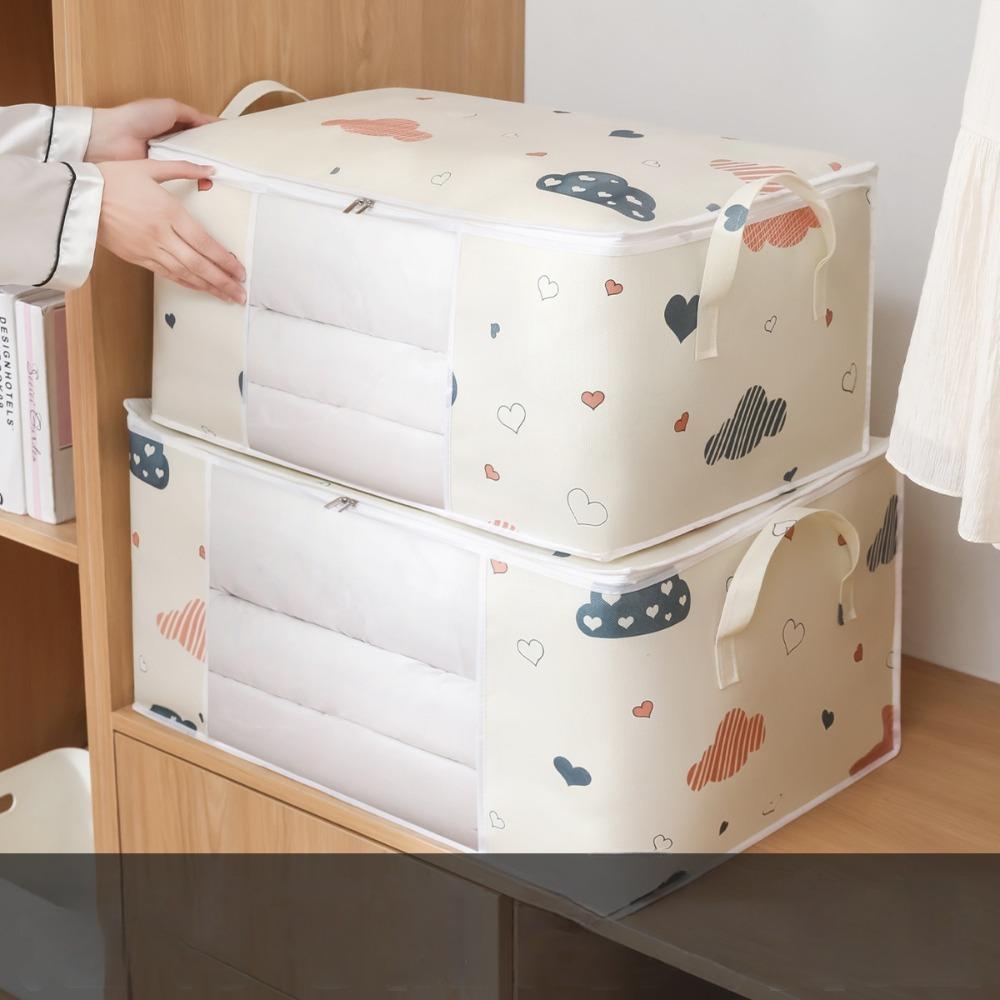 Bag Storage Box Dust-Proof Bag Quilt Storage Bag Cotton Quilt Bag Household Moving Organizer 55x35x25CM Темно-синій
Bag Storage Box Dust-Proof Bag Quilt Storage Bag Cotton Quilt Bag Household Moving Organizer 55x35x25CM Темно-синій