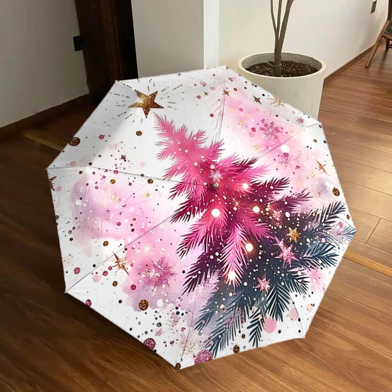 Christmas Pink Tree Automatic Folding Umbrella - Portable 3-Fold Design with 8-Bone Iron Frame, Perfect Holiday Gift for Fans, Travelers, an
Christmas Pink Tree Automatic Folding Umbrella - Portable 3-Fold Design with 8-Bone Iron Frame, Perfect Holiday Gift for Fans, Travelers, an