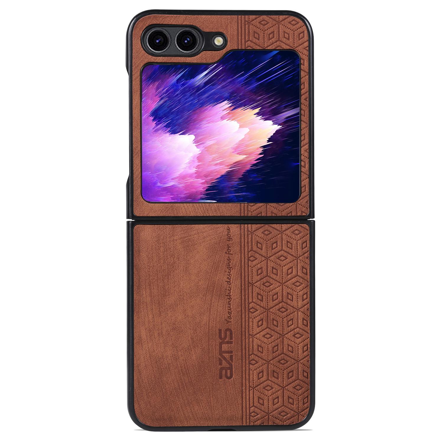 AZNS For Samsung Galaxy Z Flip6 5G Case PU Leather Coated PC Hard Phone Cover Brown
AZNS For Samsung Galaxy Z Flip6 5G Case PU Leather Coated PC Hard Phone Cover Brown
