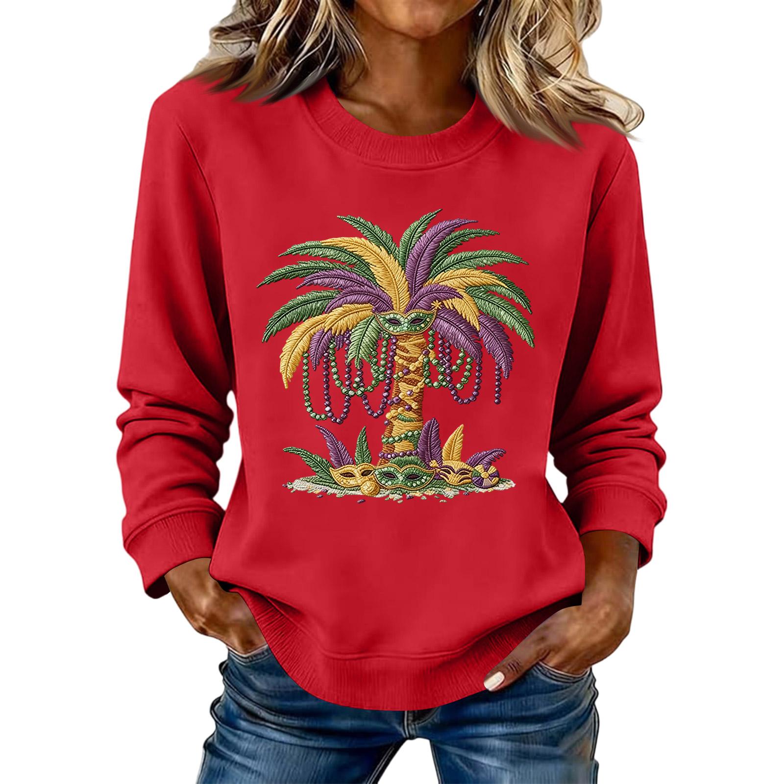 Жіночий модний вільний світшот з довгим рукавом і круглим вирізом з принтом XL червоний
Жіночий модний вільний світшот з довгим рукавом і круглим вирізом з принтом XL червоний