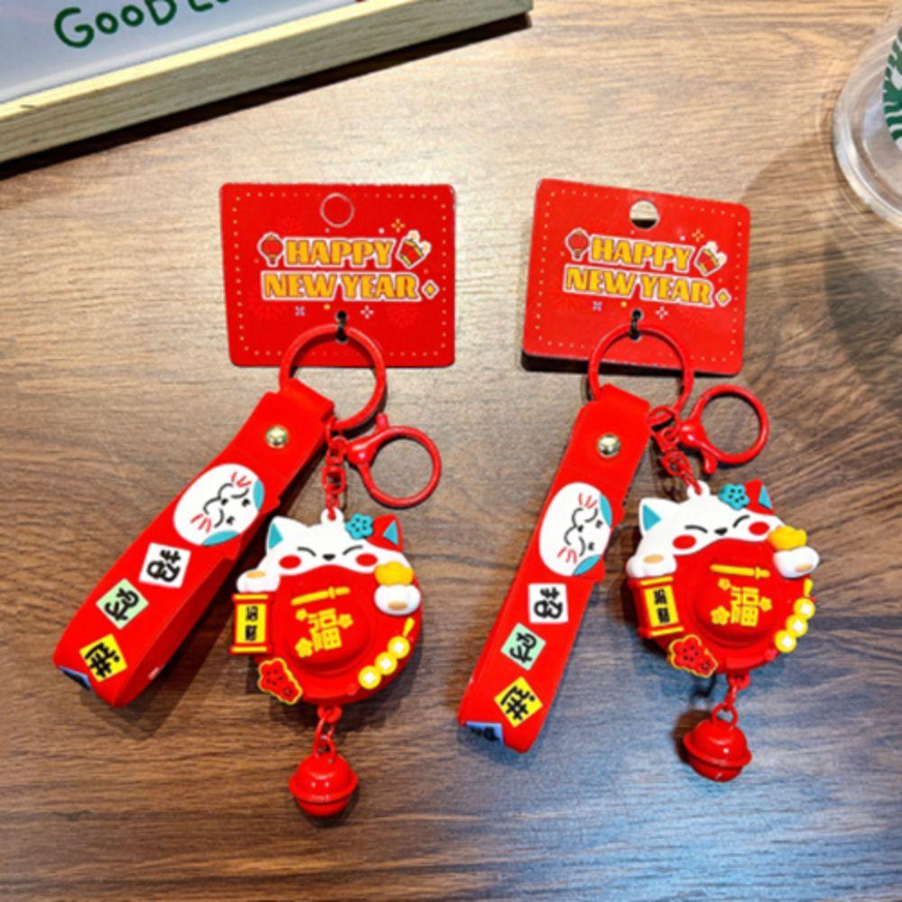 Rotatable Fortune Cat Dolls Chinese Style Spring Festival Pendant Car Keying New Year Decorative Knitted lantern
Rotatable Fortune Cat Dolls Chinese Style Spring Festival Pendant Car Keying New Year Decorative Knitted lantern