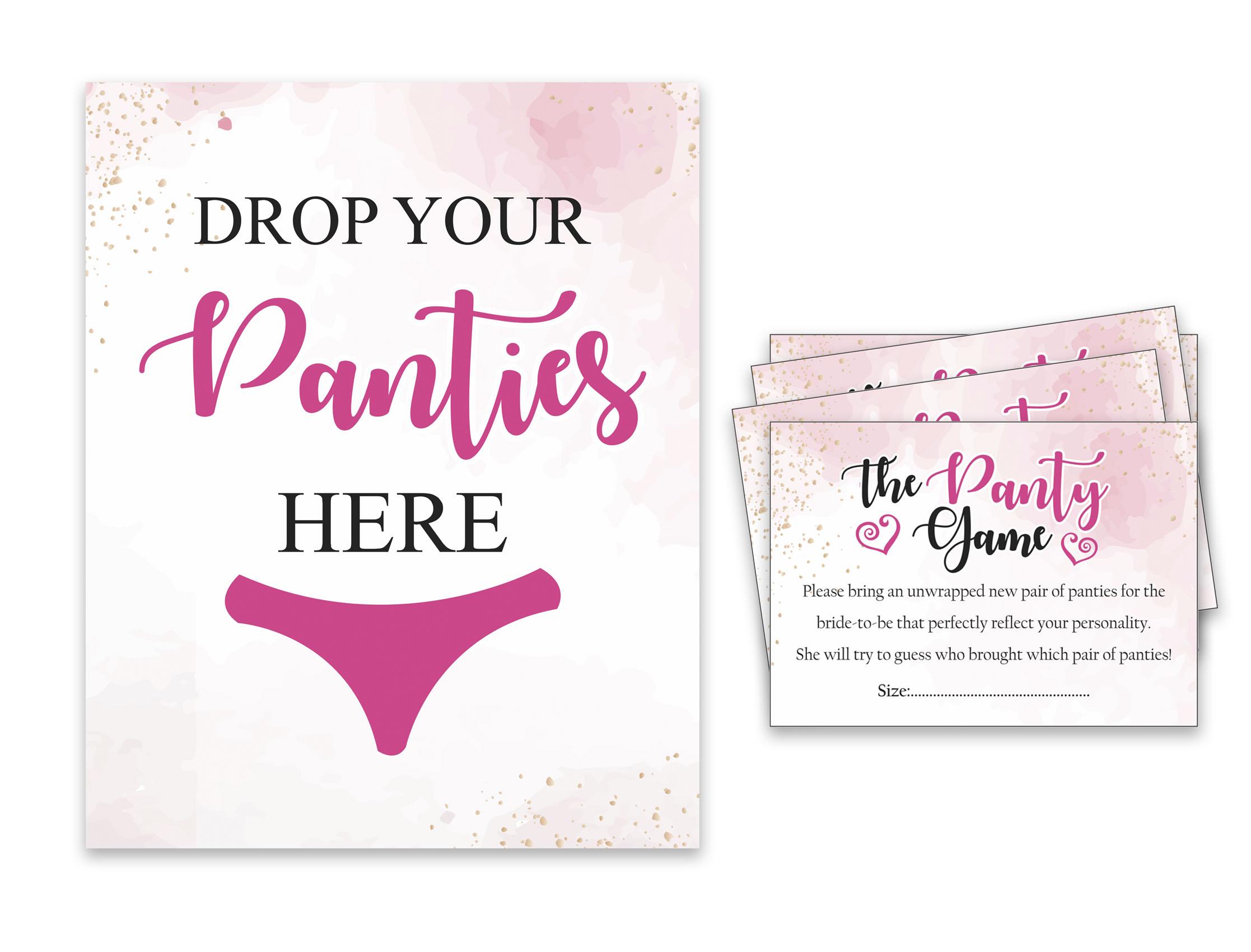 Inkdotpot Bridal Shower Game 1 SignA 30 Size CardsA White Watercolor splash Girls Night Out Bachelorette Party Drop Your Panties 3.5 x 2.5 Inches білий
Inkdotpot Bridal Shower Game 1 SignA 30 Size CardsA White Watercolor splash Girls Night Out Bachelorette Party Drop Your Panties 3.5 x 2.5 Inches білий
