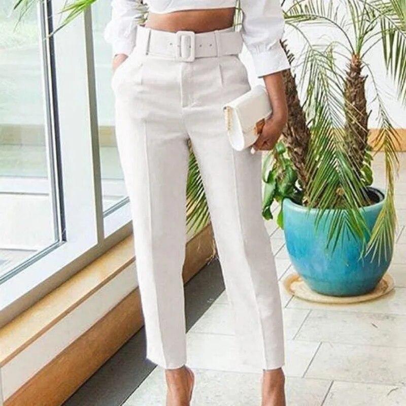 Осень 2023, офисные женские однотонные брюки, модные повседневные женские брюки, брюки с высокой талией, длинные брюки, женские брюки Femme 29548
Осень 2023, офисные женские однотонные брюки, модные повседневные женские брюки, брюки с высокой талией, длинные брюки, женские брюки Femme 29548