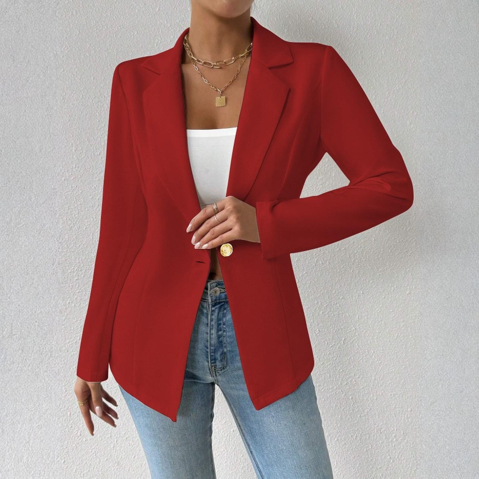 Жіночий модний однотонний плащ з коміром, довгим рукавом та застібкою на ґудзики XXL червоний
Жіночий модний однотонний плащ з коміром, довгим рукавом та застібкою на ґудзики XXL червоний