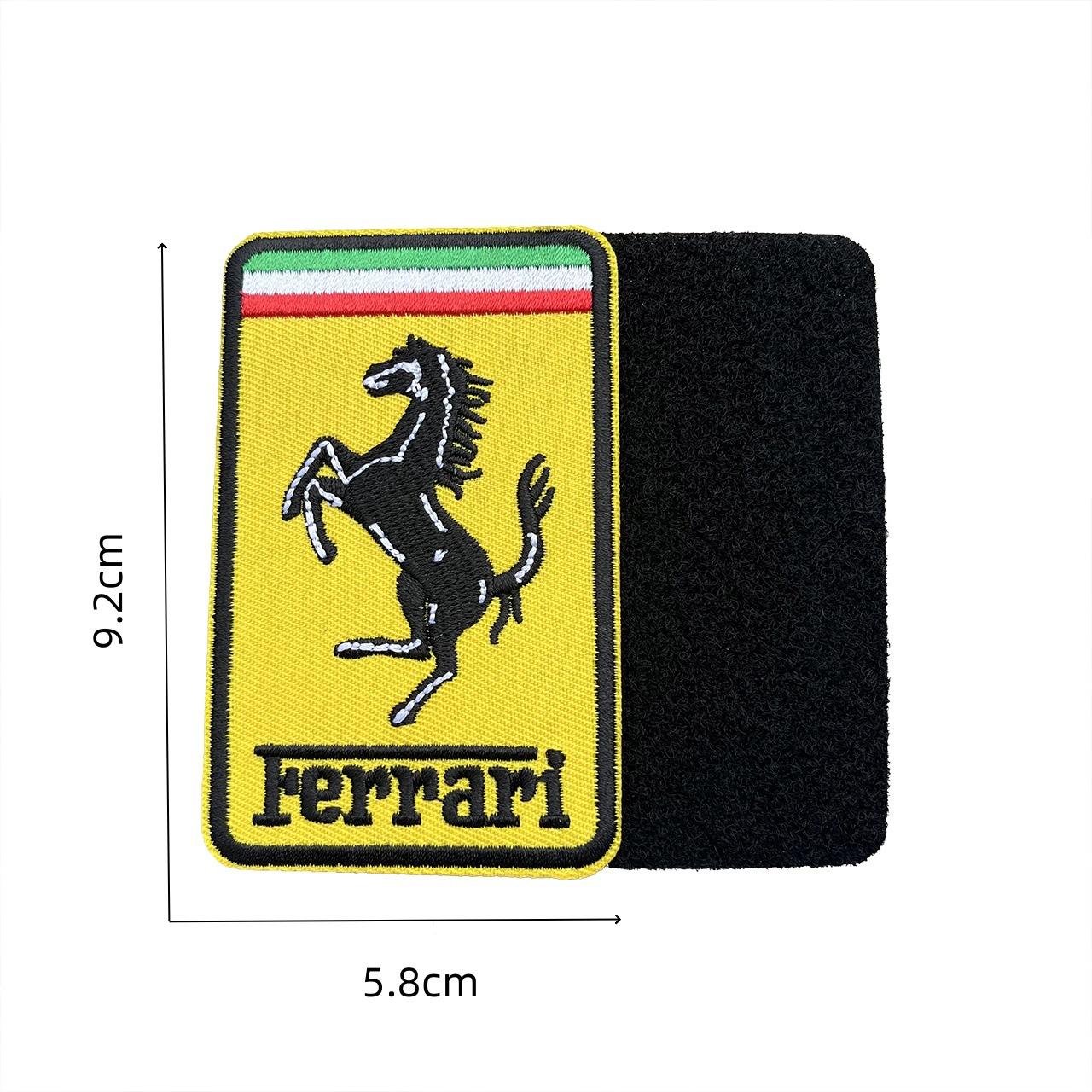 Fashion Adhesive/Hot Melt Adhesive Ferrari F1 Embroidery Logo Clothe Bag Decoration Stickers For Ferrari SP1 812 F40 F12TDF SF90 1pc
Fashion Adhesive/Hot Melt Adhesive Ferrari F1 Embroidery Logo Clothe Bag Decoration Stickers For Ferrari SP1 812 F40 F12TDF SF90 1pc
