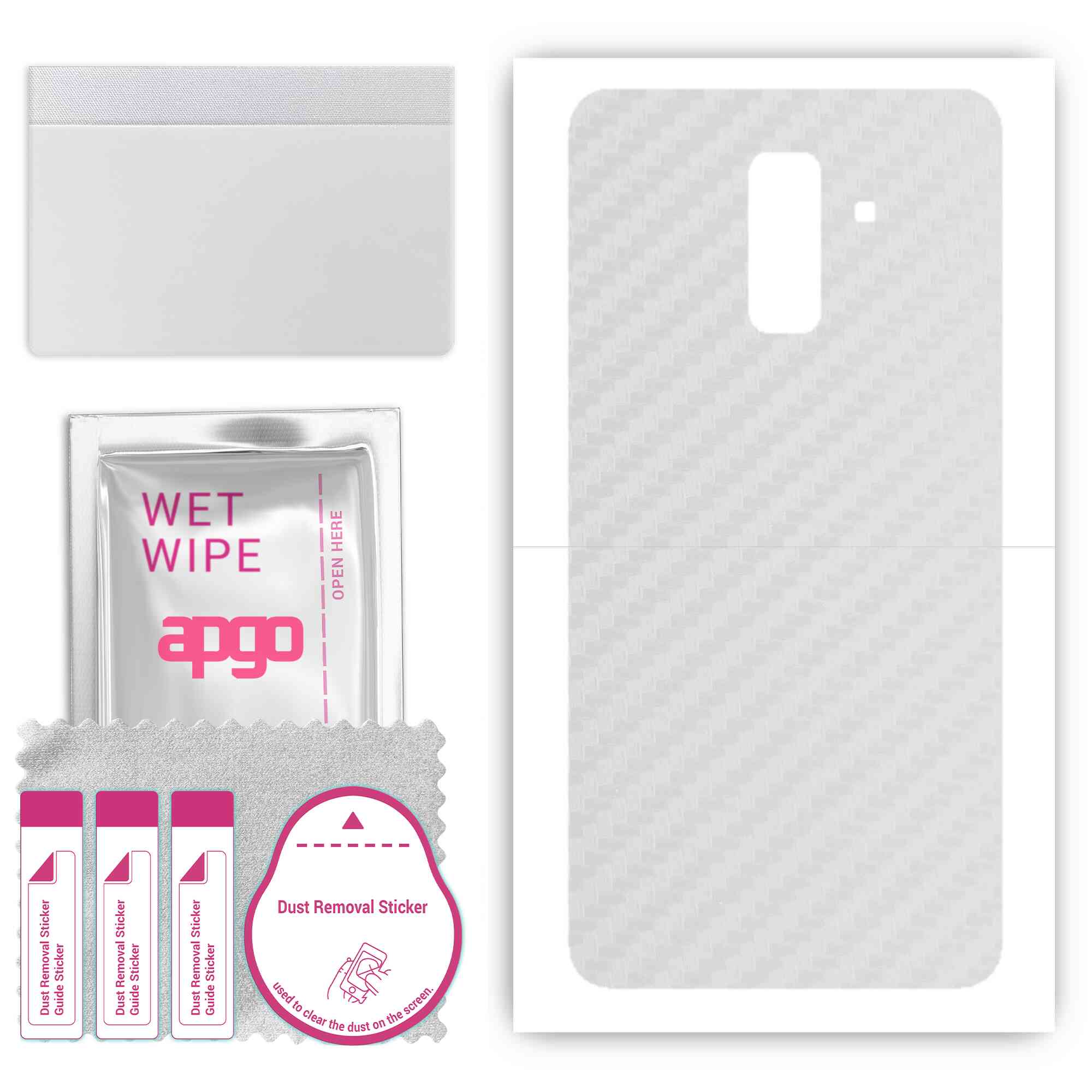 Apgo Protective Skin Sticker для задньої панелі, сумісний із Samsung Galaxy A6+ (2018 р), Пакетна плівка, фольга, вініл – візерунок прозорий карбон
Apgo Protective Skin Sticker для задньої панелі, сумісний із Samsung Galaxy A6+ (2018 р), Пакетна плівка, фольга, вініл – візерунок прозорий карбон