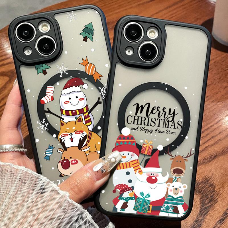 Чехол для телефона Merry Christmas Snowman Elk для iPhone 16 15 Pro Max 14 Pro 13 12 11 с рисунком Санта-Клауса для MagSafe Clear Matte Shockproof Soft Edge Cover iPhone 15
Чехол для телефона Merry Christmas Snowman Elk для iPhone 16 15 Pro Max 14 Pro 13 12 11 с рисунком Санта-Клауса для MagSafe Clear Matte Shockproof Soft Edge Cover iPhone 15