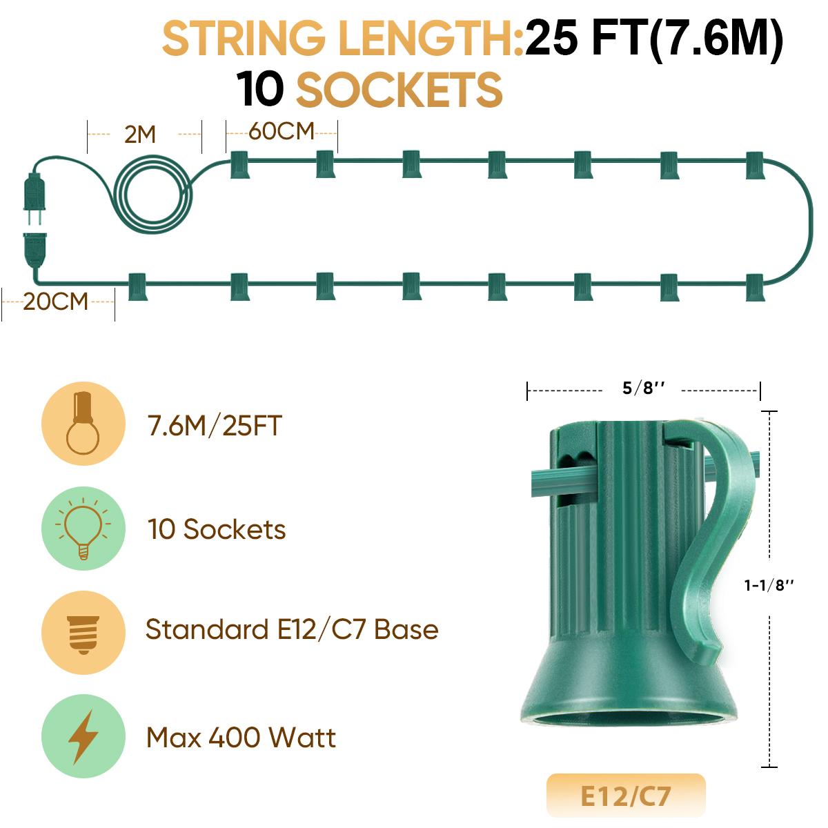 Уличный световой кабель EU 220V US 110V гирлянда E12 розетки C7 основание лампы подключаемый декор для вечеринки, свадьбы уличная гирлянда 220V EU PLUG
Уличный световой кабель EU 220V US 110V гирлянда E12 розетки C7 основание лампы подключаемый декор для вечеринки, свадьбы уличная гирлянда 220V EU PLUG