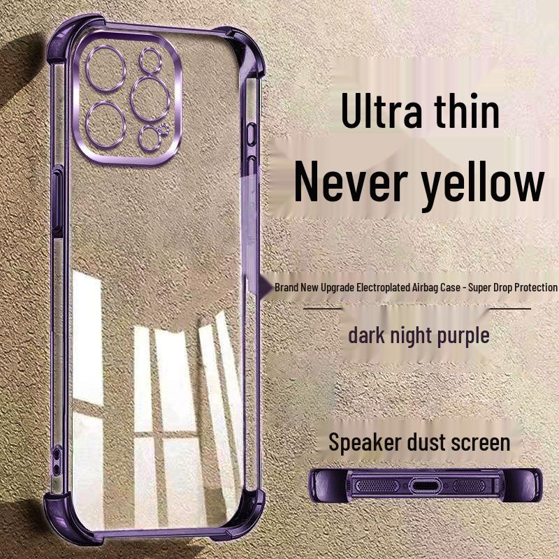Square Anti-Drop TPU Soft Case for Apple 17Pro/16/15, Electroplated Transparent, Premium Feel, Full Coverage for 14/13/12x. iPhone 7/8
Square Anti-Drop TPU Soft Case for Apple 17Pro/16/15, Electroplated Transparent, Premium Feel, Full Coverage for 14/13/12x. iPhone 7/8