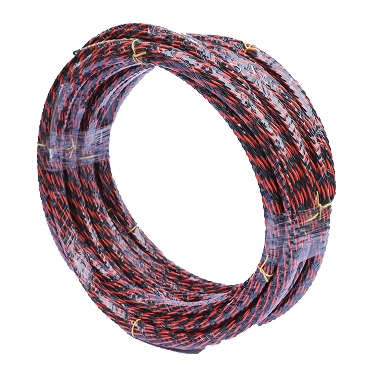Wire Threader Flat Head Large Diameter Flexible 3 Strand Fish Tape Cable Puller for Electrician 20m
Wire Threader Flat Head Large Diameter Flexible 3 Strand Fish Tape Cable Puller for Electrician 20m