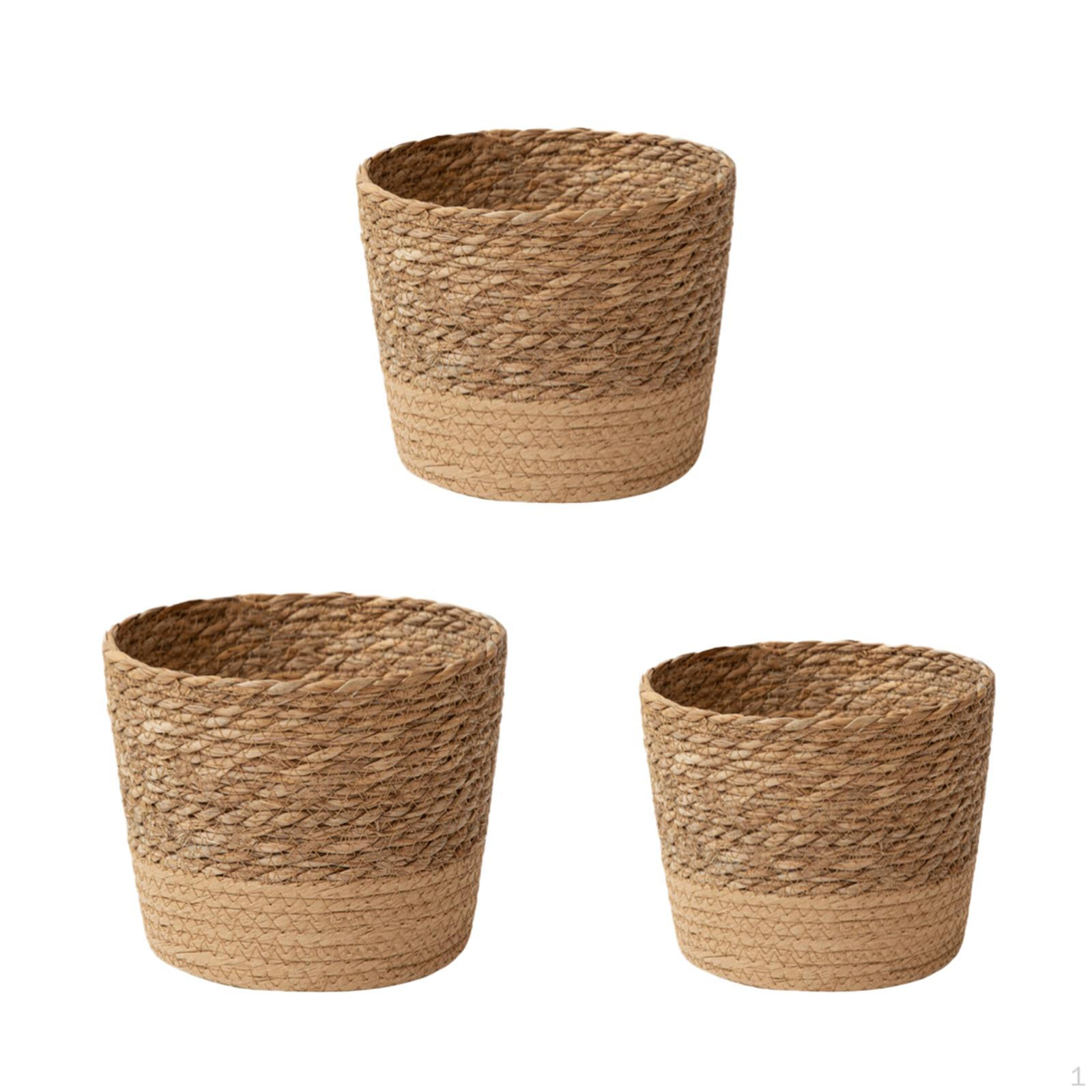 3Pcs Woven Planter Basket Containers with Waterproof Liner,Round Plant Pot Storage Baskets
3Pcs Woven Planter Basket Containers with Waterproof Liner,Round Plant Pot Storage Baskets