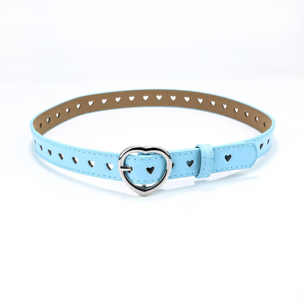 Children s Punk Belt Student Boys and Girls Jeans Heart-shaped Hollowed Out Heart Belt Female Pink Sky Blue 80cm небо синє кольору
Children s Punk Belt Student Boys and Girls Jeans Heart-shaped Hollowed Out Heart Belt Female Pink Sky Blue 80cm небо синє кольору