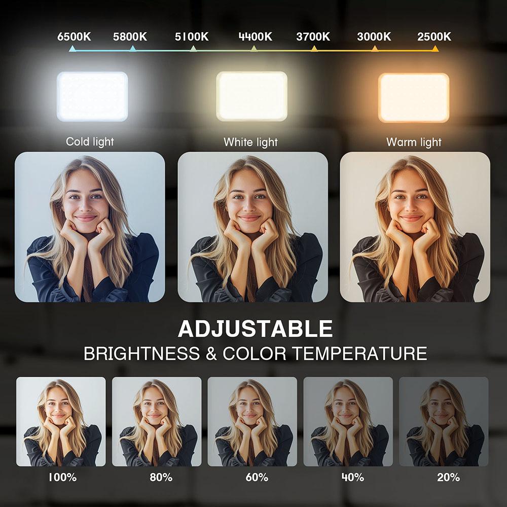 9 Modes Adjustable Brightness Video Recording Desktop Fill Light with 9.8-inch Flexible Gooseneck A
9 Modes Adjustable Brightness Video Recording Desktop Fill Light with 9.8-inch Flexible Gooseneck A