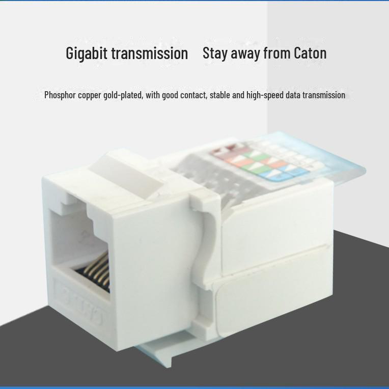 CAT6 RJ45 90-Degree Network Panel Module Connector
CAT6 RJ45 90-Degree Network Panel Module Connector