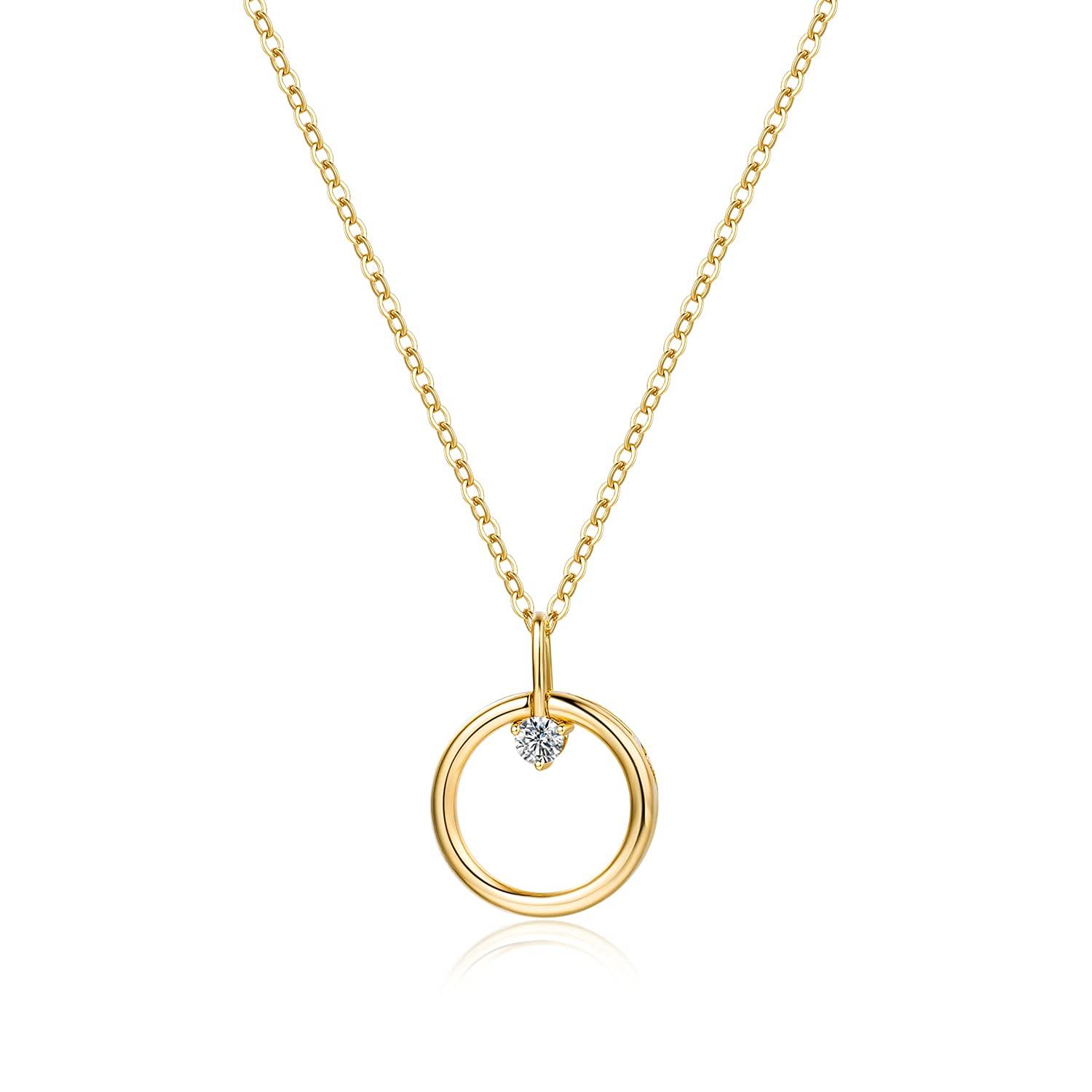 FANCIME 18K Gold Diamond Necklace for Diamond Round Circle 18K Perfect Gift for Gift Wrapping Included Women, Lab-Grown Pendant, Gold, Ring-Shaped,
FANCIME 18K Gold Diamond Necklace for Diamond Round Circle 18K Perfect Gift for Gift Wrapping Included Women, Lab-Grown Pendant, Gold, Ring-Shaped,