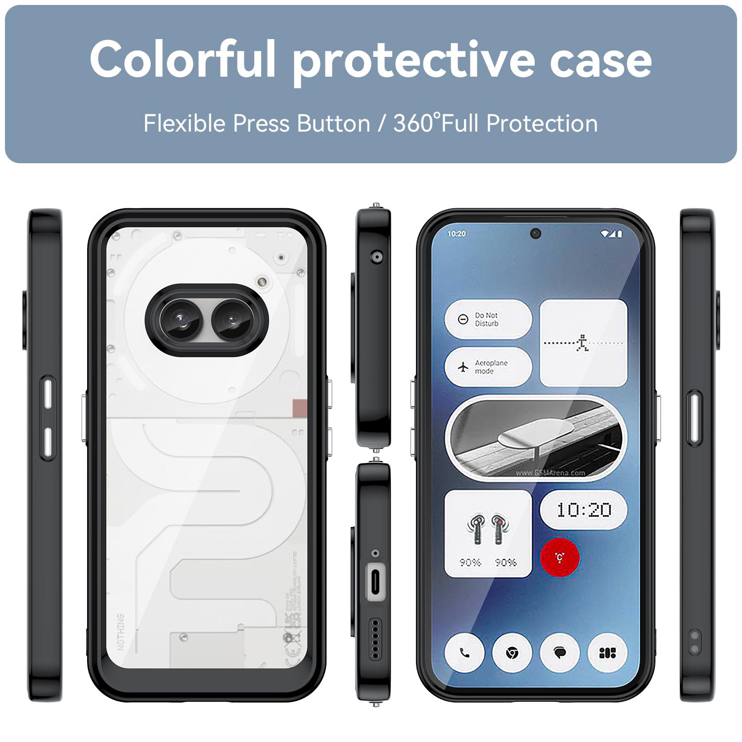 For Nothing Phone (2a) Plus/Phone (2a) Case Drop-Proof TPU Frame Clear Acrylic Protective Shell Transparent Blue
For Nothing Phone (2a) Plus/Phone (2a) Case Drop-Proof TPU Frame Clear Acrylic Protective Shell Transparent Blue