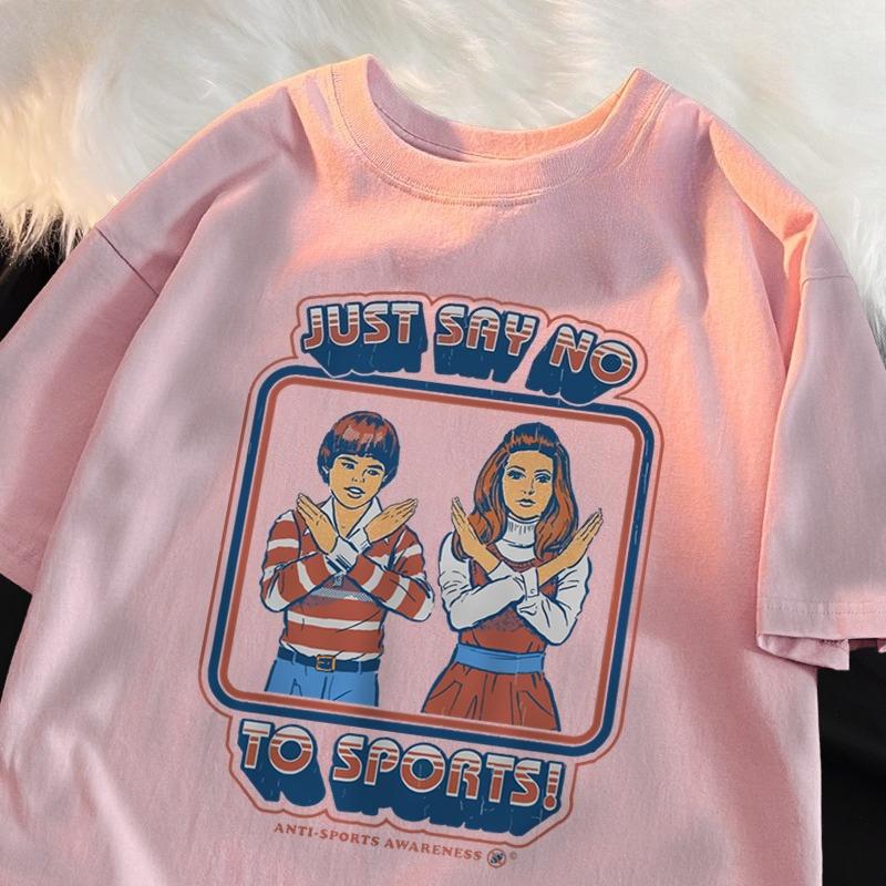 Just Say No To Sports Printed Men s 100%Cotton shirt Y2k Comics Graphic O-Neck Tshirts fashion popular street hawaiian Tshirt 4XL
Just Say No To Sports Printed Men s 100%Cotton shirt Y2k Comics Graphic O-Neck Tshirts fashion popular street hawaiian Tshirt 4XL
