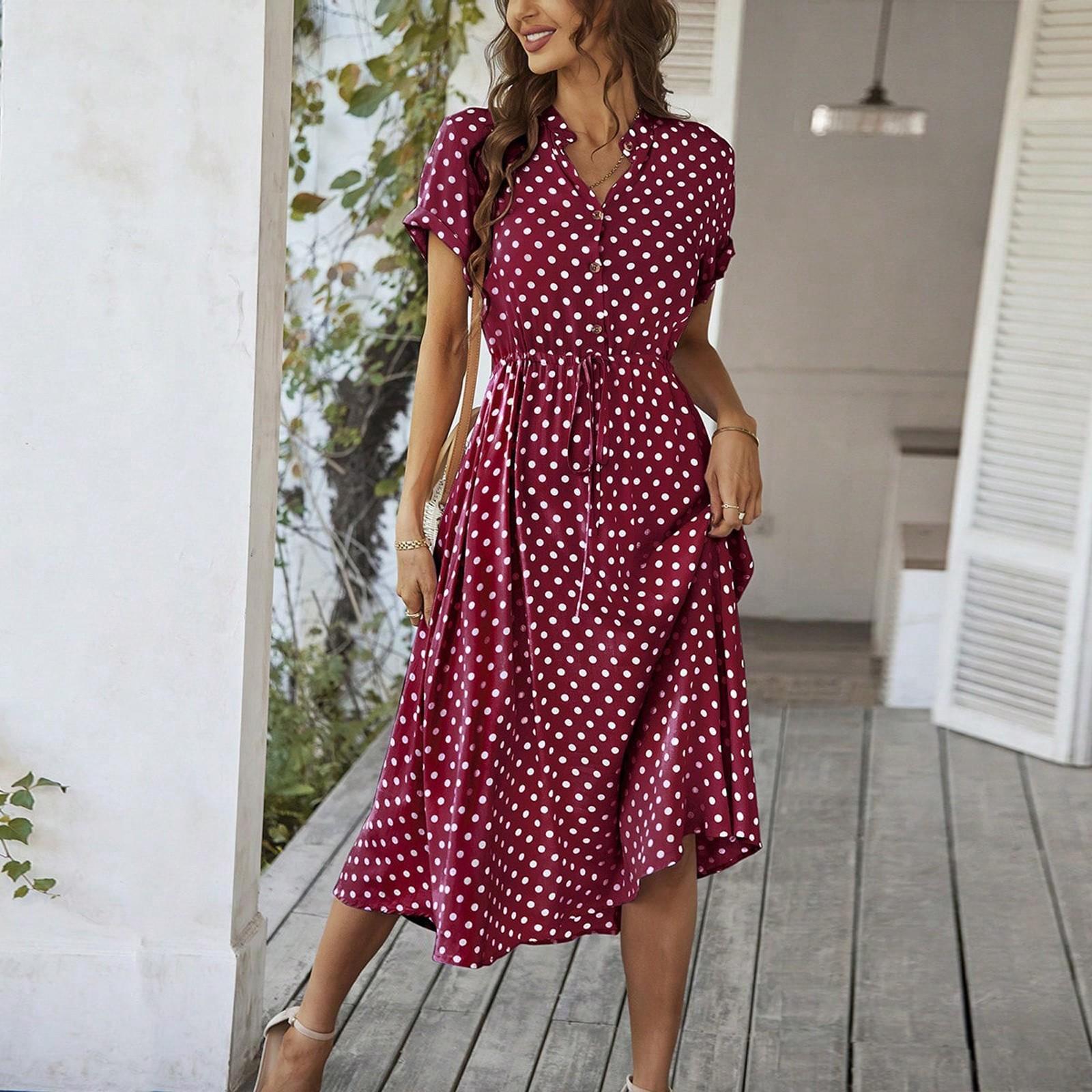 Women s Summer Maxi Dress 2025 Floral Wrap V Neck Puff Short Sleeve Ruffle Beach Resort Long Dresses XXL винний
Women s Summer Maxi Dress 2025 Floral Wrap V Neck Puff Short Sleeve Ruffle Beach Resort Long Dresses XXL винний
