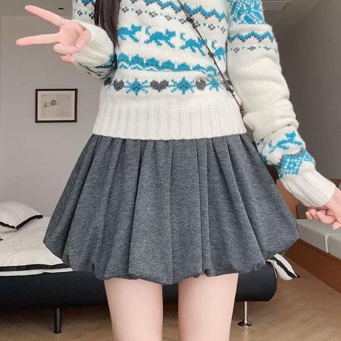 High Waist A-Line Skirt: Spring/Autumn 2026 Women s Glutinous Rice Floral Anti-Exposure Short Skirt for Students S темно-серого
High Waist A-Line Skirt: Spring/Autumn 2026 Women s Glutinous Rice Floral Anti-Exposure Short Skirt for Students S темно-серого