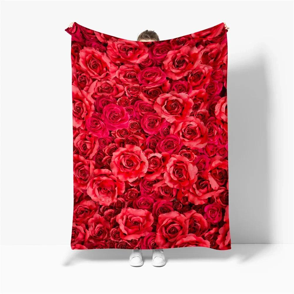 Rose Flower Print Blanket Throw Blankets Super Soft Family Car and Sofa Blanket on The Bed Throws Summer Office Queen Size Quilt 75x90cm
Rose Flower Print Blanket Throw Blankets Super Soft Family Car and Sofa Blanket on The Bed Throws Summer Office Queen Size Quilt 75x90cm