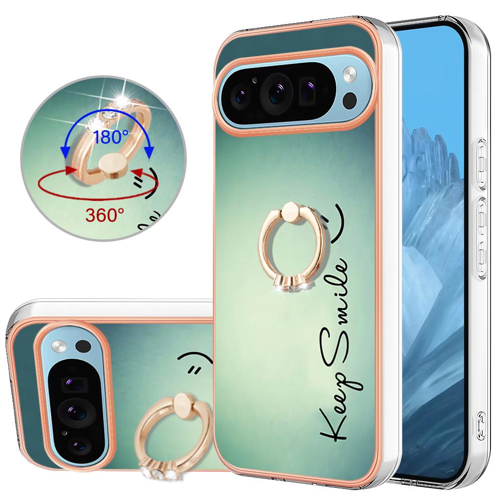YB IMD Series-20 Style D for Google Pixel 9/Pixel 9 Pro Case Electroplating 2.0mm TPU Protective Shell with Kickstand Keep Smile
YB IMD Series-20 Style D for Google Pixel 9/Pixel 9 Pro Case Electroplating 2.0mm TPU Protective Shell with Kickstand Keep Smile