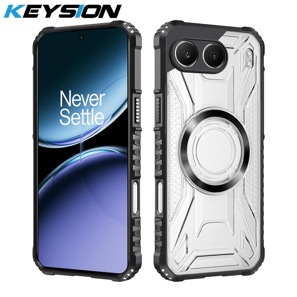 KEYSION Transparent Magnetic Case for OnePlus Nord 4 5G Soft Silicone+PC Heavy Duty Shockproof Phone Cover for OnePlus 1+ Nord 4 for Nord 4 чорний
KEYSION Transparent Magnetic Case for OnePlus Nord 4 5G Soft Silicone+PC Heavy Duty Shockproof Phone Cover for OnePlus 1+ Nord 4 for Nord 4 чорний