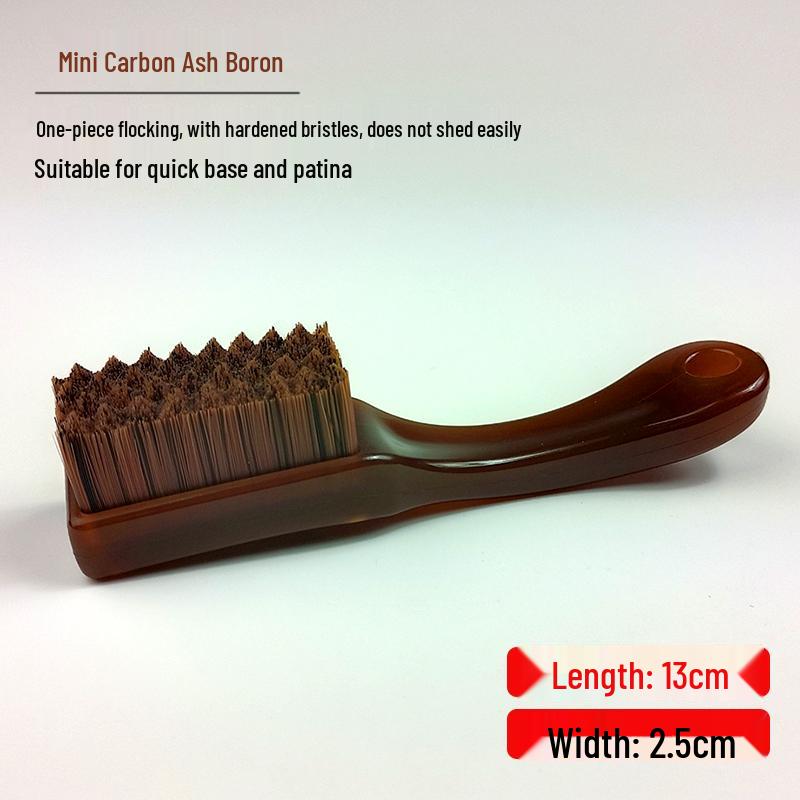 Wenwan Carbon Ash Boron Patina Wool & Nano Brush Set with Walnut Handle - Ten Thousand Hair Monkey Head King Kong Design
Wenwan Carbon Ash Boron Patina Wool & Nano Brush Set with Walnut Handle - Ten Thousand Hair Monkey Head King Kong Design