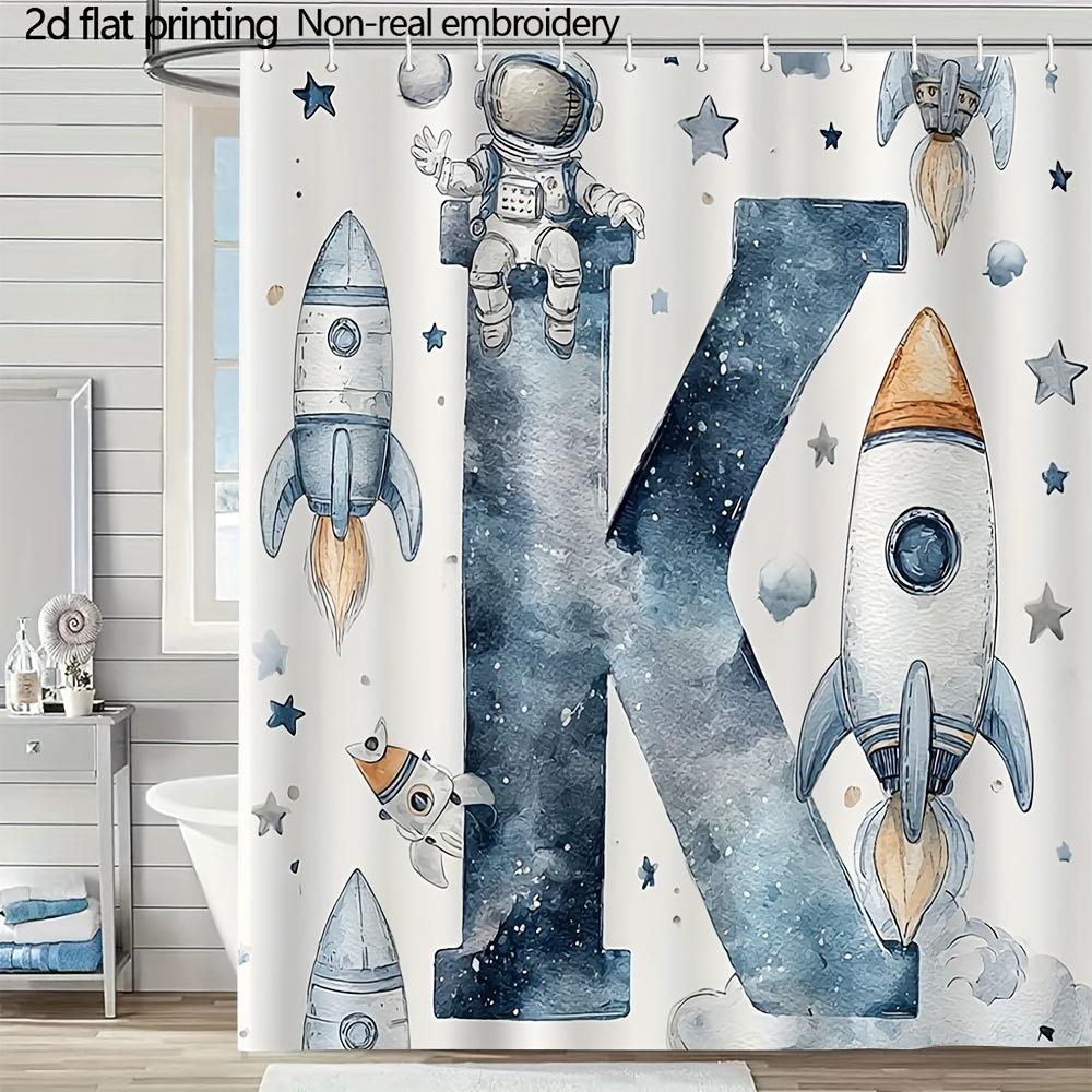 Watercolor Space Alphabet K Illustration Shower Curtain 1Pc With 12 Hooks For Bathroom Home Decor Polyester 70.8X70.8 Inch W60H190(CM)-1 Pcs
Watercolor Space Alphabet K Illustration Shower Curtain 1Pc With 12 Hooks For Bathroom Home Decor Polyester 70.8X70.8 Inch W60H190(CM)-1 Pcs