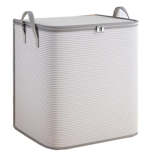 Складная корзина для хранения одежды с крышкой на молнии, вместительный органайзер для шкафа, пакет для переезда L серый
Складная корзина для хранения одежды с крышкой на молнии, вместительный органайзер для шкафа, пакет для переезда L серый