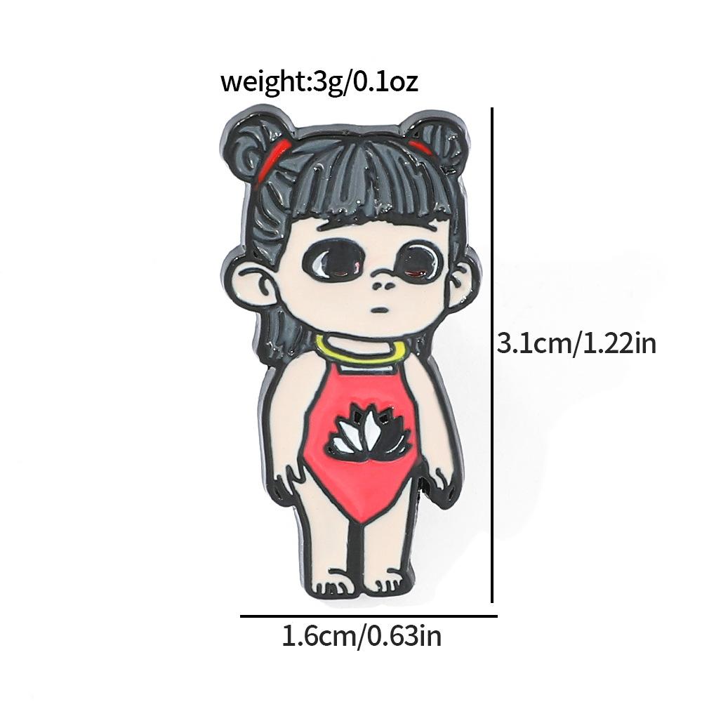 Creative Personality Nezha Metal Badge Movie Animation Character Alloy Oil Drip Brooch Pin
Creative Personality Nezha Metal Badge Movie Animation Character Alloy Oil Drip Brooch Pin