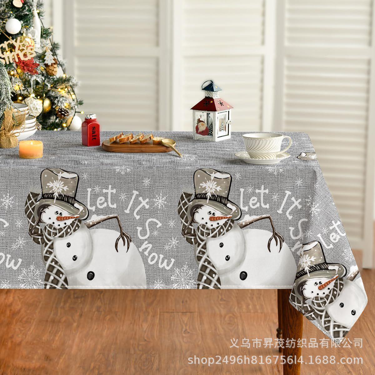 2025 New Rectangular Table Cloth Christmas Snowman Christmas Tree Print Decoration Dining Table Cloth Dustproof and Versatile 100x160cm
2025 New Rectangular Table Cloth Christmas Snowman Christmas Tree Print Decoration Dining Table Cloth Dustproof and Versatile 100x160cm