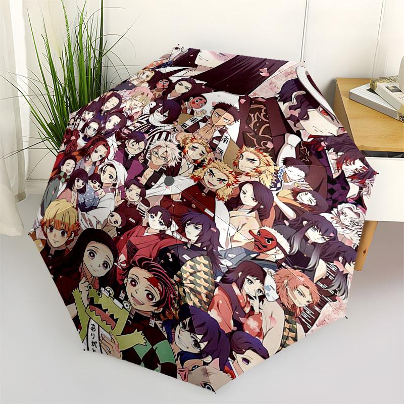 1pc Tanjiro, Nezuko & Friends: Outdoor Umbrella - Automatic Opening/Closing, 3-Fold Design, 8-Bone Frame - Perfect Gift for Demon Slayer Fans, Travele
1pc Tanjiro, Nezuko & Friends: Outdoor Umbrella - Automatic Opening/Closing, 3-Fold Design, 8-Bone Frame - Perfect Gift for Demon Slayer Fans, Travele