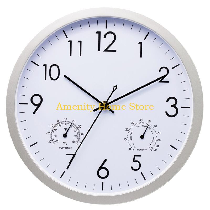 F26C 12in Wall Clock Outdoor Indoor Home Hanging Clock with Thermometer Hygrometer білий
F26C 12in Wall Clock Outdoor Indoor Home Hanging Clock with Thermometer Hygrometer білий