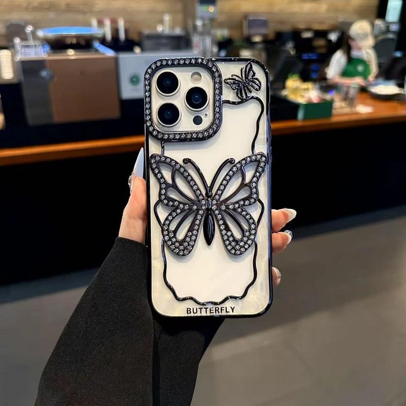 Glitter Crystal Diamond Butterfly Phone Case For iPhone 17 AIR 16 15 14 Plus 13 17 16 Pro Max Clear Plating Shockproof Cover 16 For iPhone 14PLUS
Glitter Crystal Diamond Butterfly Phone Case For iPhone 17 AIR 16 15 14 Plus 13 17 16 Pro Max Clear Plating Shockproof Cover 16 For iPhone 14PLUS