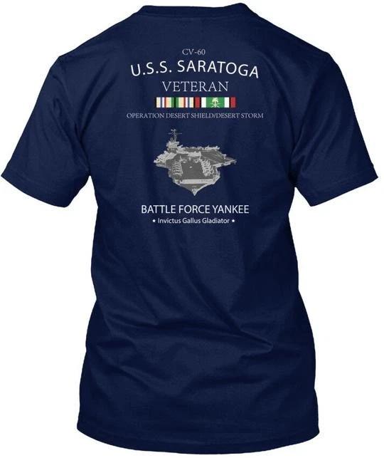 Uss Saratoga Ods Veteran Cv 60 Battle Force Yankee TTshirt Made In USA S To 5XL L
Uss Saratoga Ods Veteran Cv 60 Battle Force Yankee TTshirt Made In USA S To 5XL L