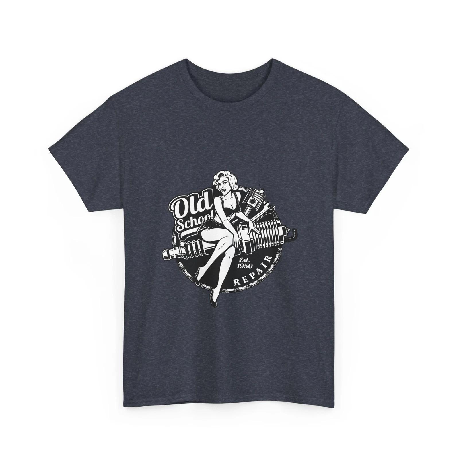 Old School Pinup Vintage T-Shirt Tattoo Spark Plug Design, Fun Gift, Cotton Tee M
Old School Pinup Vintage T-Shirt Tattoo Spark Plug Design, Fun Gift, Cotton Tee M