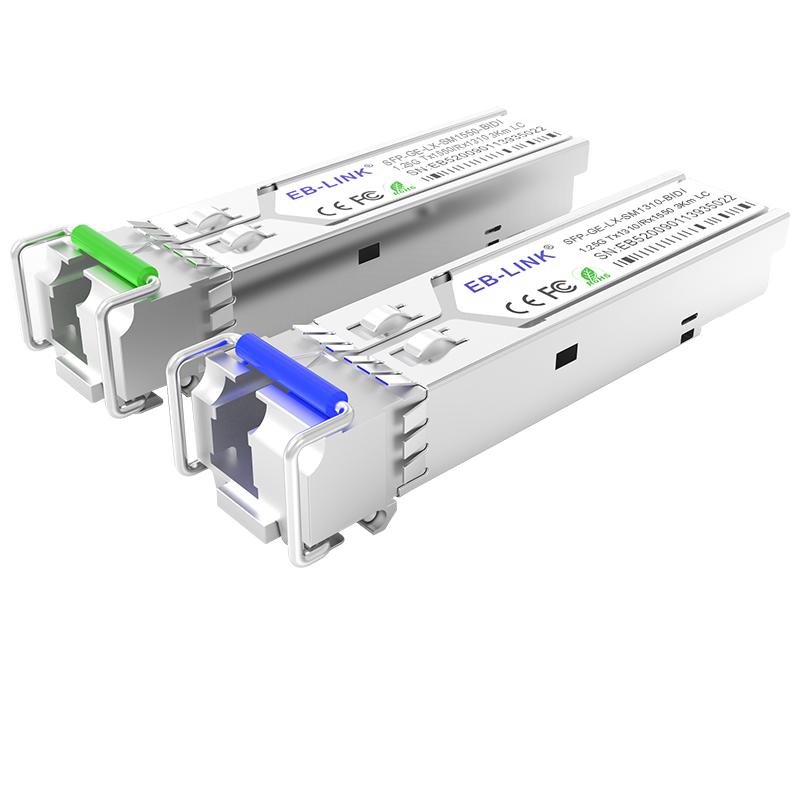 EB-LINK 1.25G Gigabit SFP Single-Fiber BIDI Optical Transceiver Compatible with Huawei/Ruijie/ZTE/TP-LINK
EB-LINK 1.25G Gigabit SFP Single-Fiber BIDI Optical Transceiver Compatible with Huawei/Ruijie/ZTE/TP-LINK