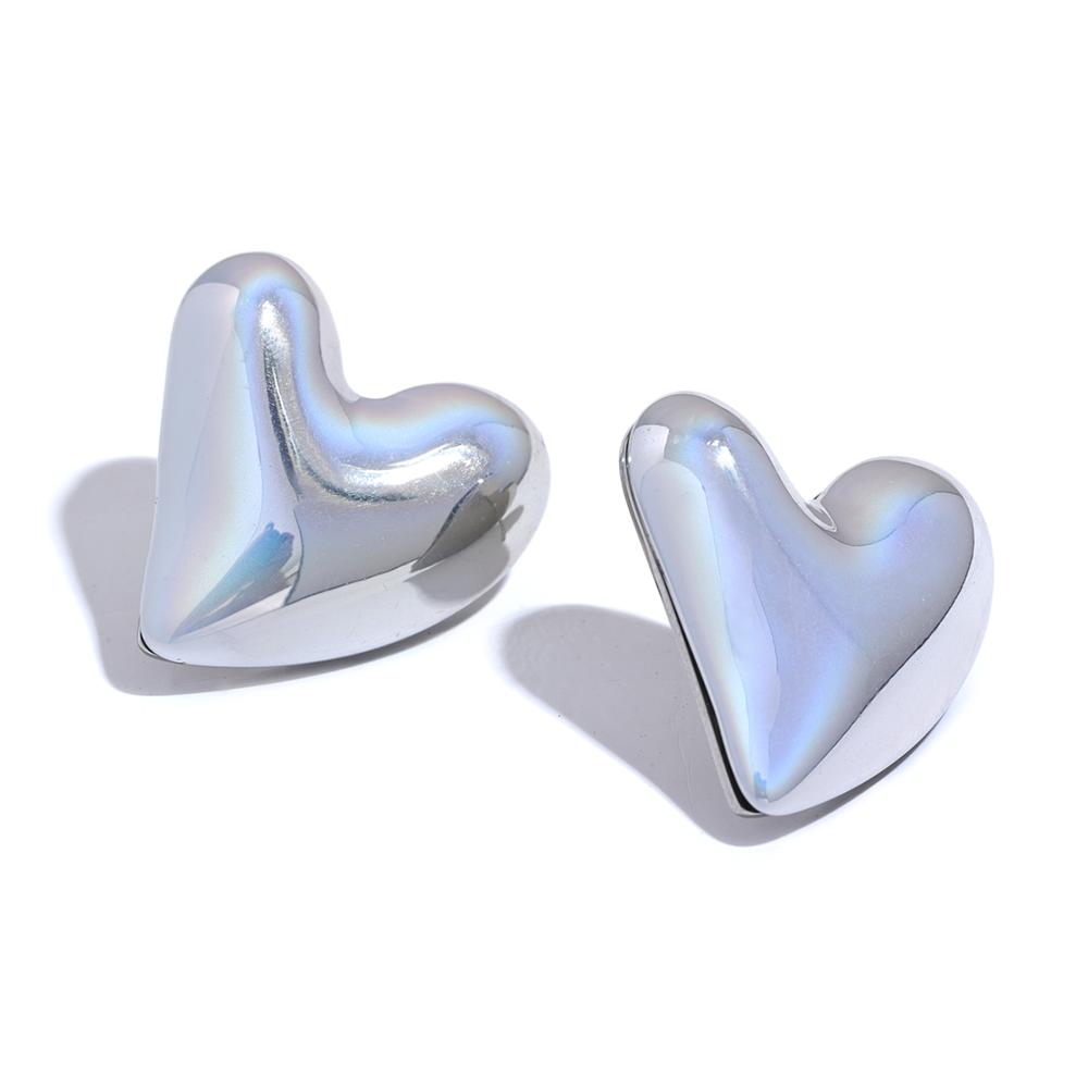 Yhpup Fashion Resin Heart Love Stud Earrings Stainless Steel Silver Color Cute Temperament Modern Daily Jewelry for Women Gift
Yhpup Fashion Resin Heart Love Stud Earrings Stainless Steel Silver Color Cute Temperament Modern Daily Jewelry for Women Gift