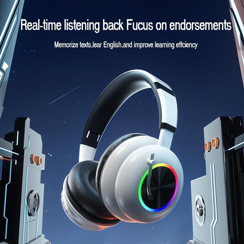 KE-29 Over-ear Wireless Bluetooth-compatible Headset RGB Light Gaming Music Headphone with Microphone Black
KE-29 Over-ear Wireless Bluetooth-compatible Headset RGB Light Gaming Music Headphone with Microphone Black