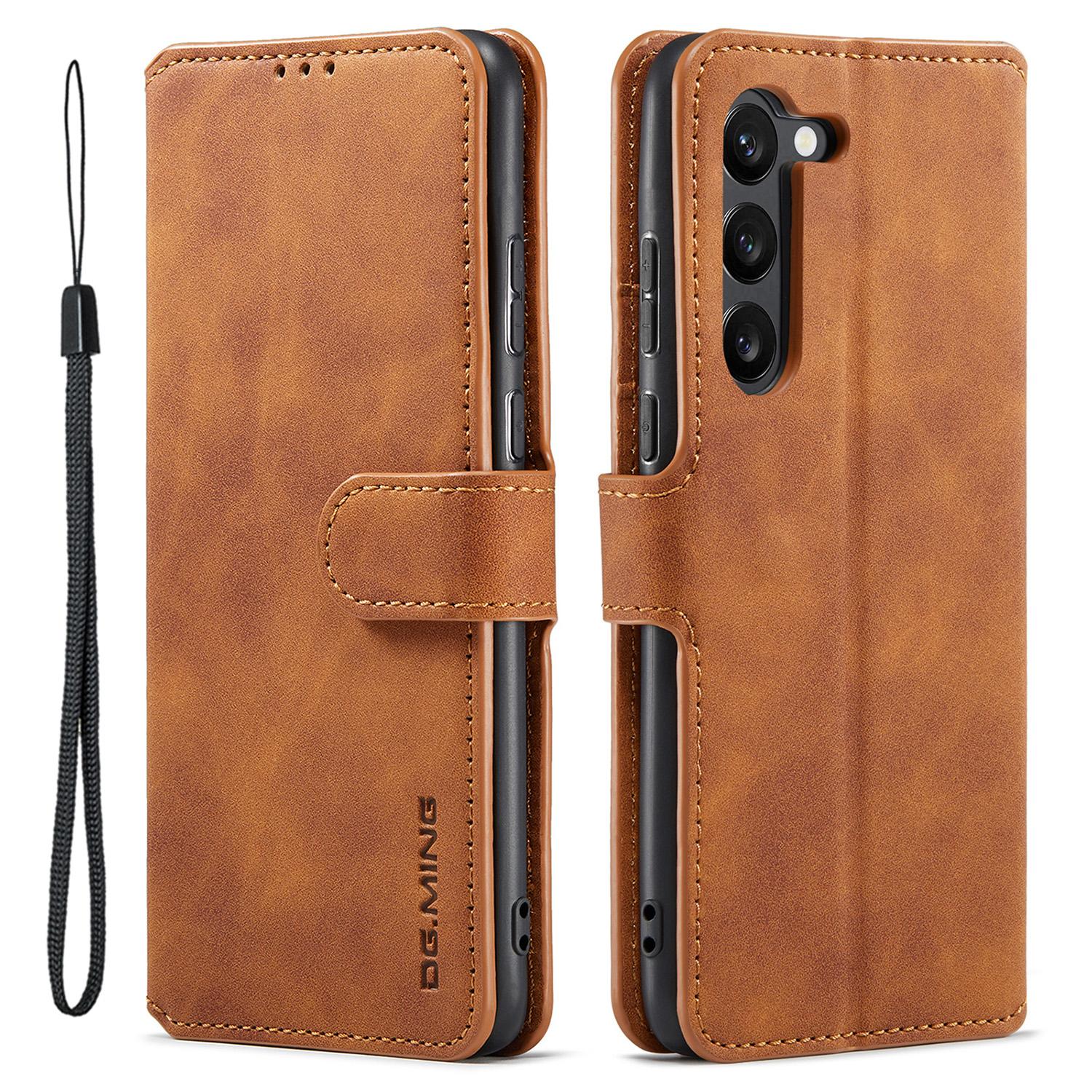DG.MING For Samsung Galaxy S23 Retro PU Leather Stand Cover Shockproof Wallet Phone Case Brown
DG.MING For Samsung Galaxy S23 Retro PU Leather Stand Cover Shockproof Wallet Phone Case Brown