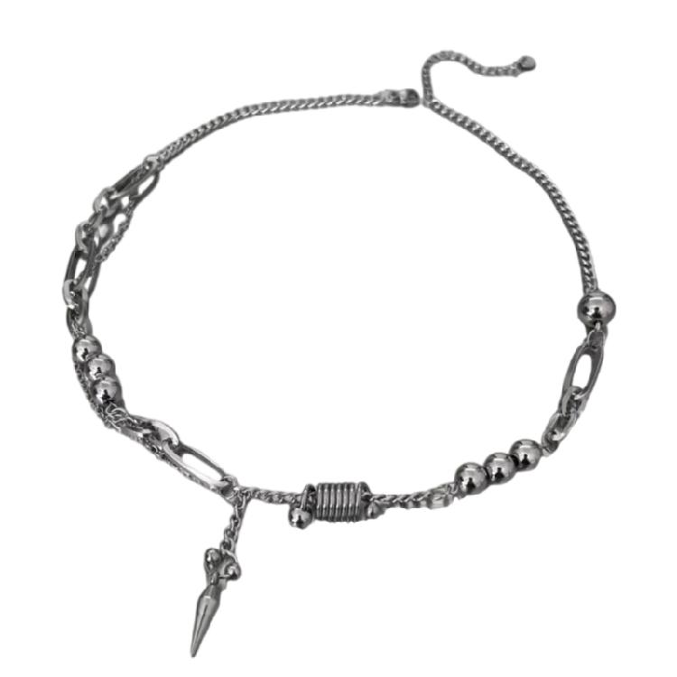 Contemporary Sturdy Titaniums Steel Layer Necklace Punk Inspire Jewelry Accessory Ornament for Men Portable Designs 1
Contemporary Sturdy Titaniums Steel Layer Necklace Punk Inspire Jewelry Accessory Ornament for Men Portable Designs 1