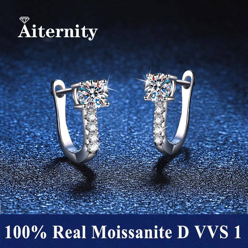 Fine Jewelry Pass Diamond Tester Pen Moissanite Hoop Earrings For Women With GRA S925 Silver For Women Ear Clasps 0.5ct Moissanite
Fine Jewelry Pass Diamond Tester Pen Moissanite Hoop Earrings For Women With GRA S925 Silver For Women Ear Clasps 0.5ct Moissanite