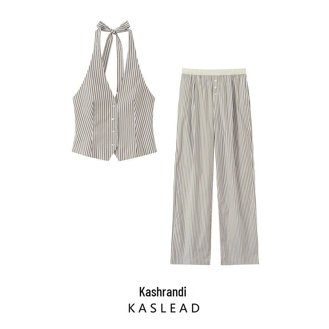2025 Spring Women s European & American Style Halter Neck Sleeveless Top & Long Pants Set XS
2025 Spring Women s European & American Style Halter Neck Sleeveless Top & Long Pants Set XS