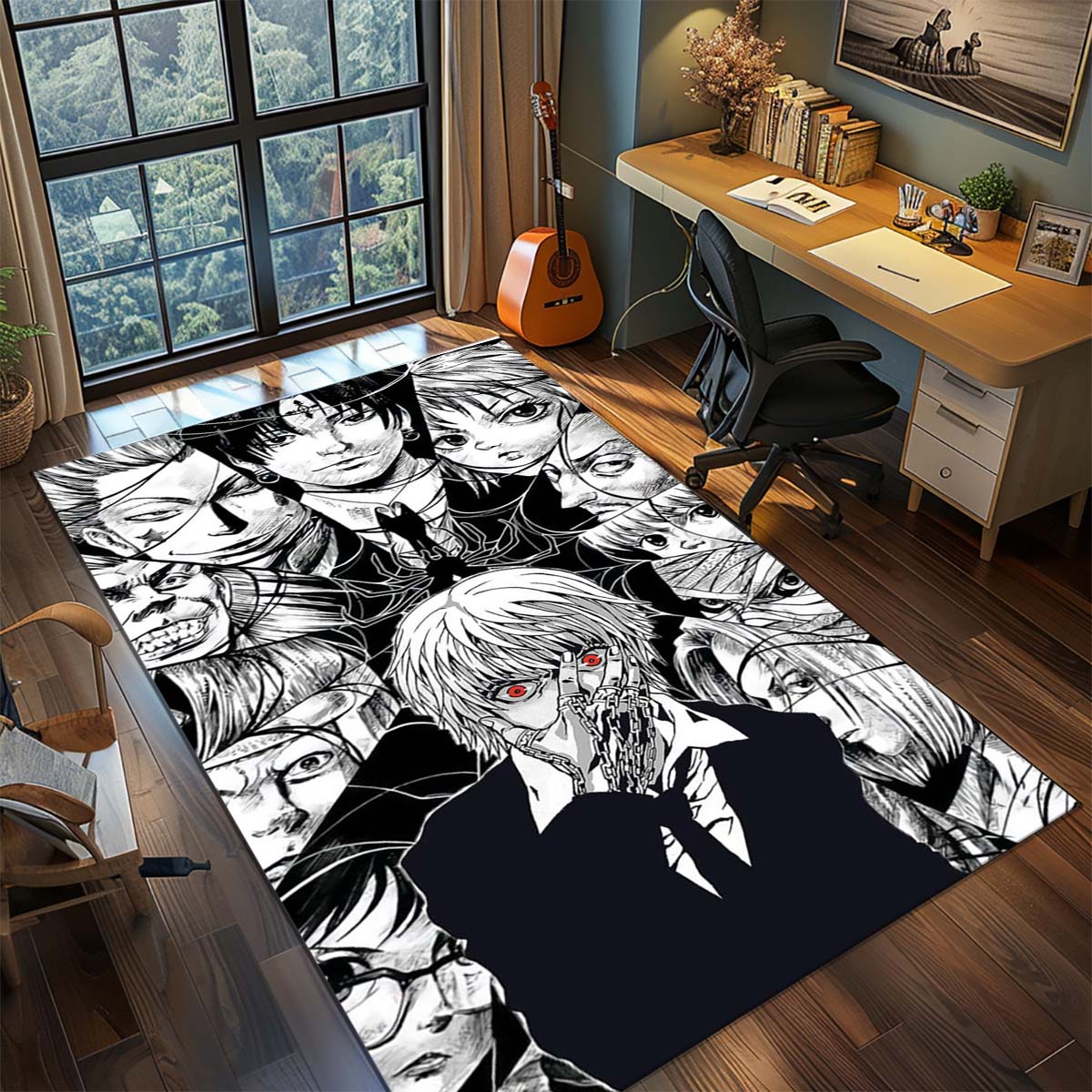 Ковер для комнаты аниме Hunter x Hunter, ковер большого размера, нескользящий, моющийся коврик для пола, игровая комната, спальня, декор для дома -QJY 60x90cm
Ковер для комнаты аниме Hunter x Hunter, ковер большого размера, нескользящий, моющийся коврик для пола, игровая комната, спальня, декор для дома -QJY 60x90cm