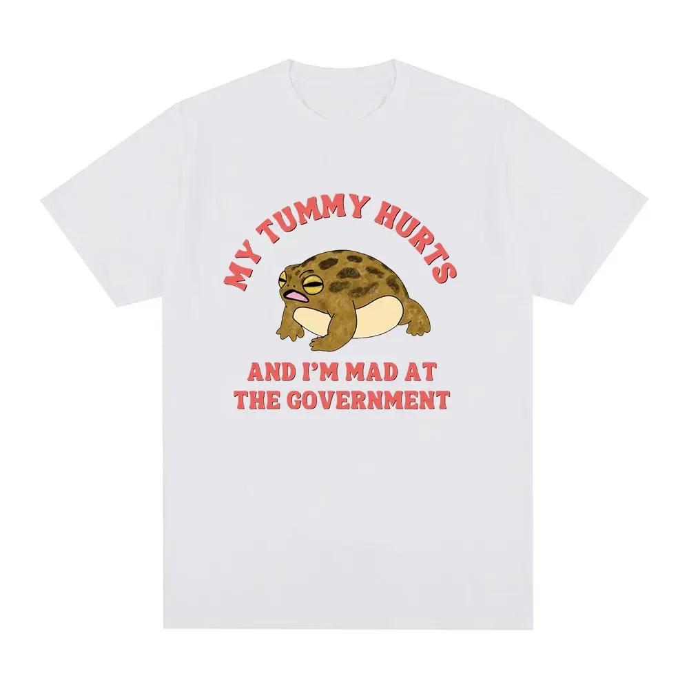 My Tummy Hurts and I m Mad At The Government Frog Meme T-shirt Women s Fashion Retro Short Sleeve T-shirt Casual T-shirt L
My Tummy Hurts and I m Mad At The Government Frog Meme T-shirt Women s Fashion Retro Short Sleeve T-shirt Casual T-shirt L