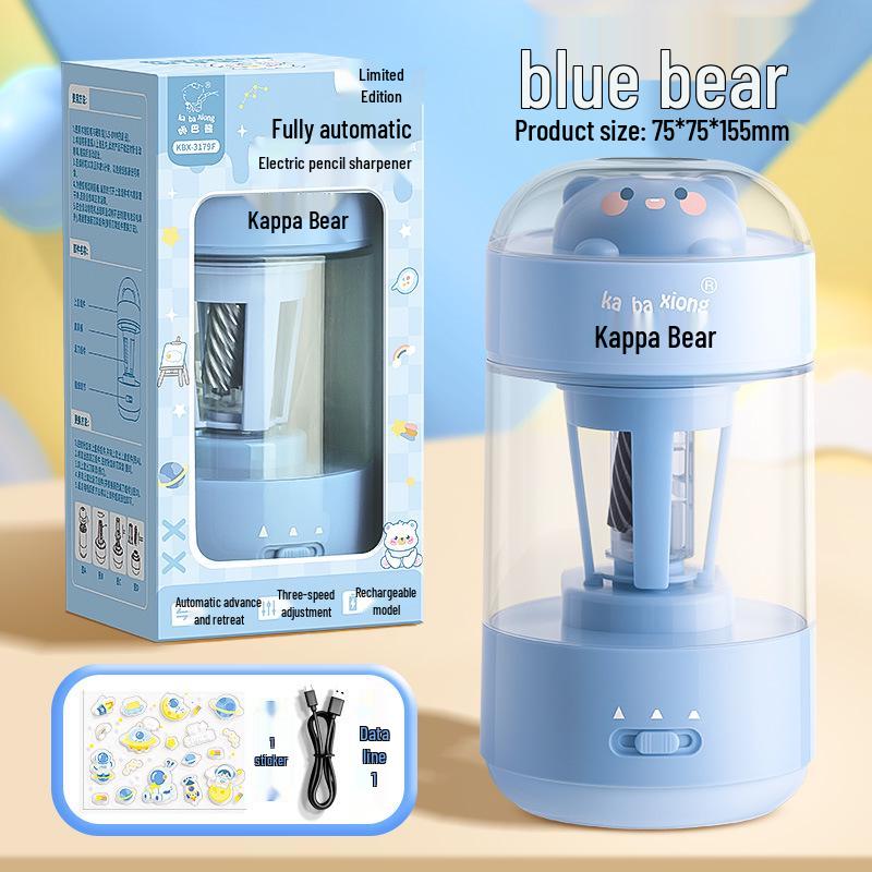 Kaba Bear Rechargeable Automatic Pencil Sharpener for Students - Stylish and Adjustable
Kaba Bear Rechargeable Automatic Pencil Sharpener for Students - Stylish and Adjustable