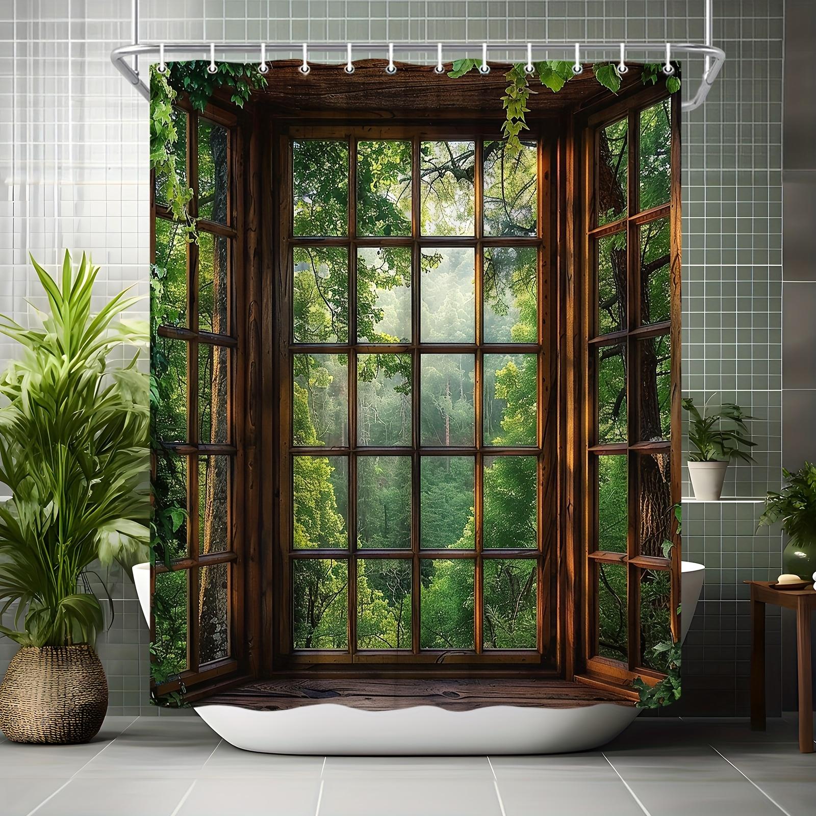 Forest View Bay Window 3D Shower Curtain - Nature S Scenic Theme For Bathroom Decor, Adds Serenity And Freshness W60H190(CM)-1 Pcs
Forest View Bay Window 3D Shower Curtain - Nature S Scenic Theme For Bathroom Decor, Adds Serenity And Freshness W60H190(CM)-1 Pcs